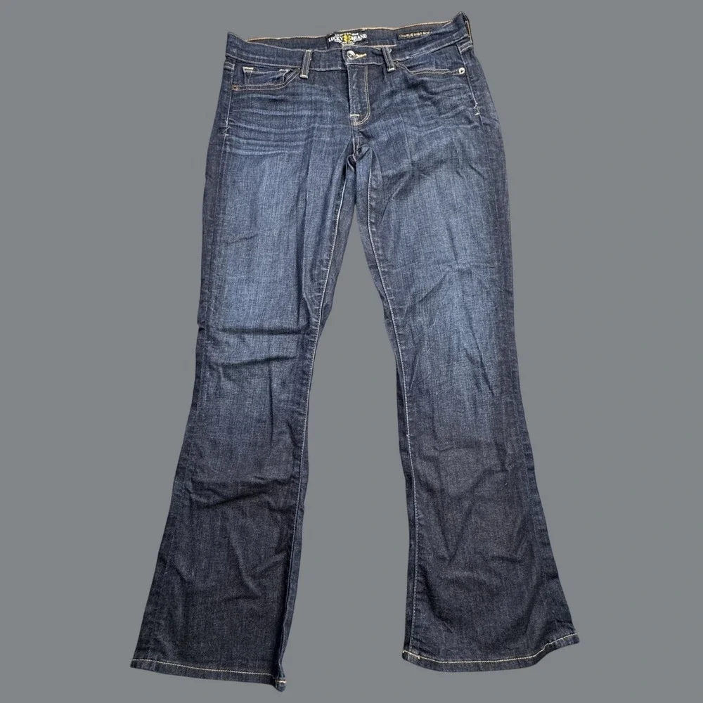 Lucky Brand Charlie Baby Boot Jeans Womens 10/30 Blue Denim Stretch